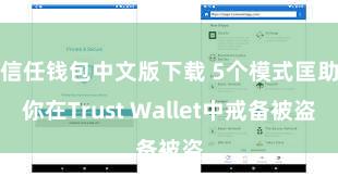 信任钱包中文版下载 5个模式匡助你在Trust Wallet中戒备被盗